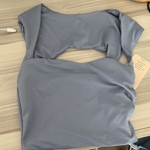 SHEIN dusty blue top